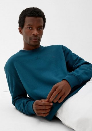 s.Oliver Sweatshirt mit Logoprint - petrol