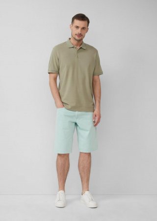 s.Oliver Coloured Jeans-Bermuda / Regular Fit / Mid Rise - türkis