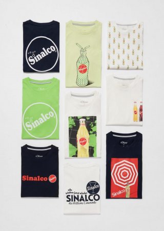 s.Oliver T-Shirt mit Sinalco®-Print - weiß