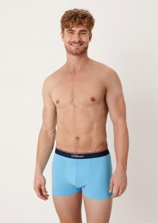 s.Oliver Boxershort im 3er-Pack - ozeanblau