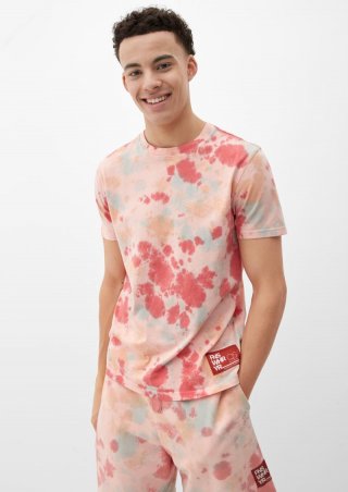 s.Oliver T-Shirt aus Baumwolle - korallrot
