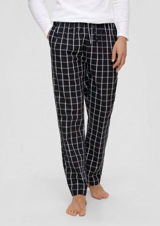 s.Oliver Pyjamahose aus Baumwolle - schwarz