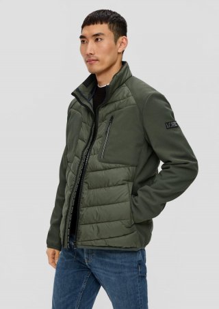s.Oliver Softshelljacke mit Kontrastdetails - olivgrün
