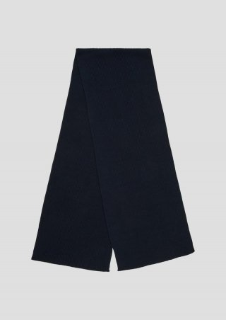 s.Oliver Strickschal aus Baumwolle - navy
