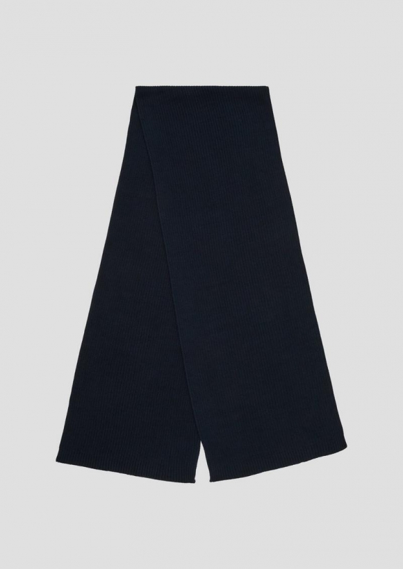 s.Oliver Strickschal aus Baumwolle - navy