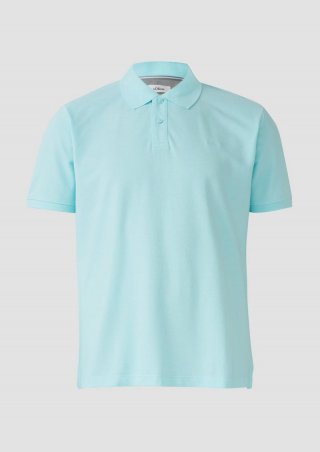 s.Oliver Poloshirt aus Baumwollpiqué - minze
