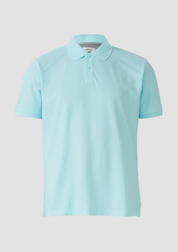 s.Oliver Poloshirt aus Baumwollpiqué - minze