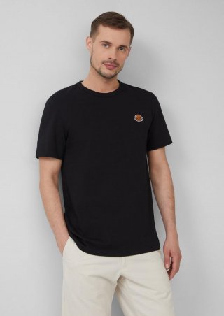 s.Oliver T-Shirt mit Grill-Motiv - schwarz