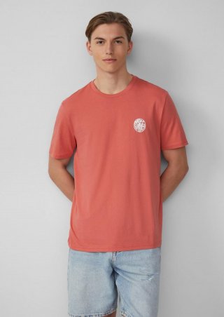 s.Oliver T-Shirt mit Frontprint - papaya