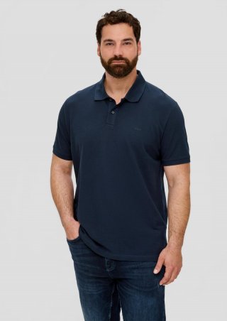 s.Oliver Poloshirt aus Baumwollpiqué - navy