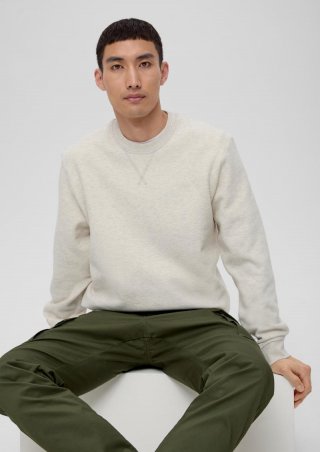 s.Oliver Sweatshirt mit Logo-Detail - creme