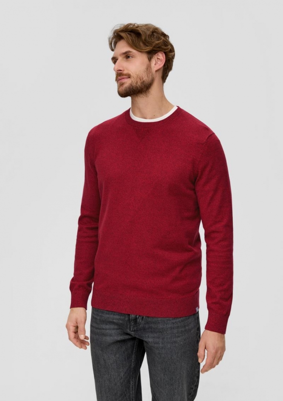 s.Oliver Strickpullover aus Effektgarn - bordeaux