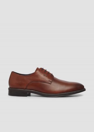s.Oliver Elegante Schnürer aus Echtleder - mokka