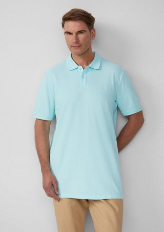 s.Oliver Poloshirt aus Baumwollpiqué - minze