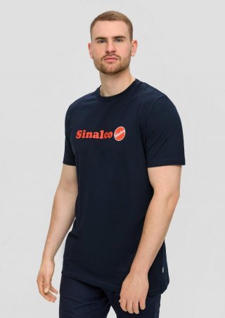 s.Oliver T-Shirt aus Baumwoll-Jersey mit Sinalco®-Print - navy