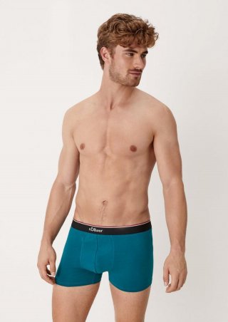 s.Oliver Boxershort im 3er-Pack - petrol