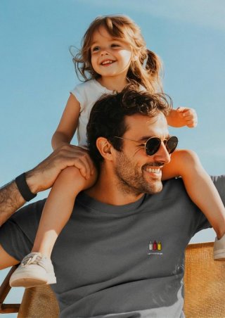 s.Oliver T-Shirt mit Grill-Motiv - grau meliert