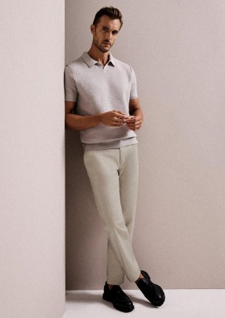 s.Oliver Chino aus feinem Baumwollstretch - helles beige