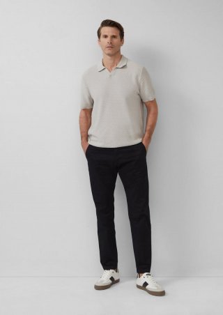 s.Oliver Chino aus feinem Baumwollstretch - schwarz