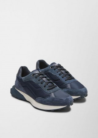 s.Oliver Sneaker im Materialmix - navy