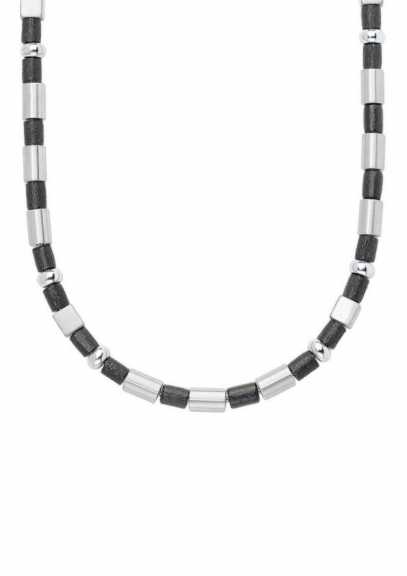 s.Oliver Halskette im Materialmix - silber