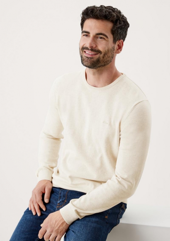 s.Oliver Pullover aus Feinstrick - wollweiß