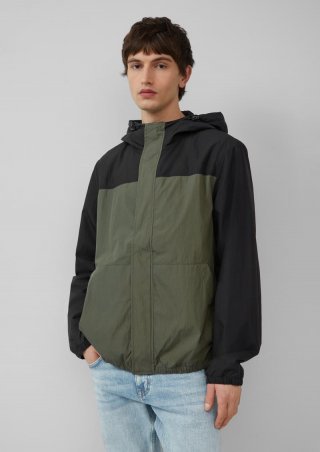 s.Oliver Packable Windbreaker mit Kapuze - olivgrün