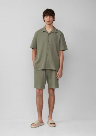 s.Oliver Jogpants aus Waffelpiqué - olivgrün