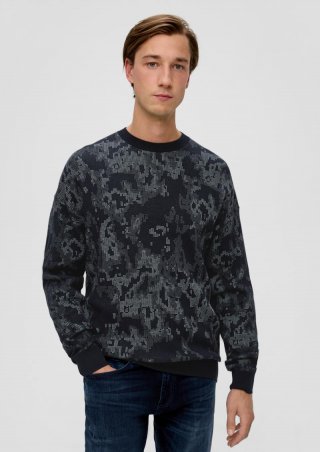 s.Oliver Pullover aus Baumwolle - navy