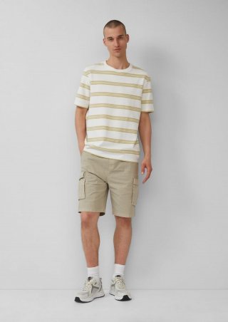 s.Oliver Cargo-Short aus strukturierter Ware - helles beige