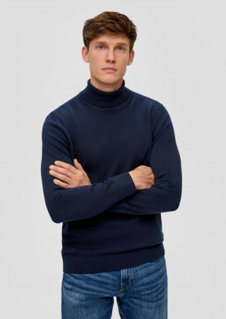 s.Oliver Pullover mit Rollkragen - navy