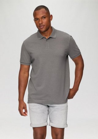 s.Oliver Poloshirt mit Piquéstruktur - graphit