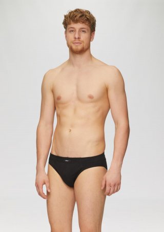 s.Oliver 7er-Pack Baumwoll-Slip mit Logo - grau