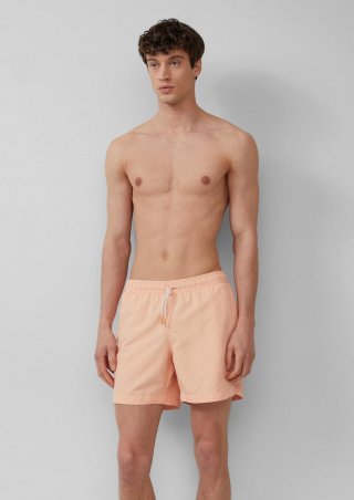 s.Oliver Badeshorts mit Tunnelzug und Eingrifftaschen - papaya
