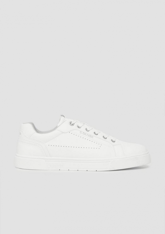 s.Oliver Sneaker in Leder-Optik - weiß