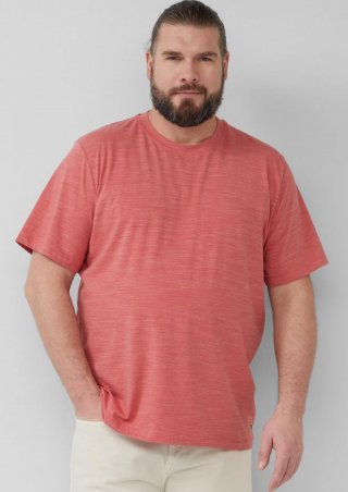 s.Oliver Meliertes T-Shirt aus Baumwollmix - pfirsich
