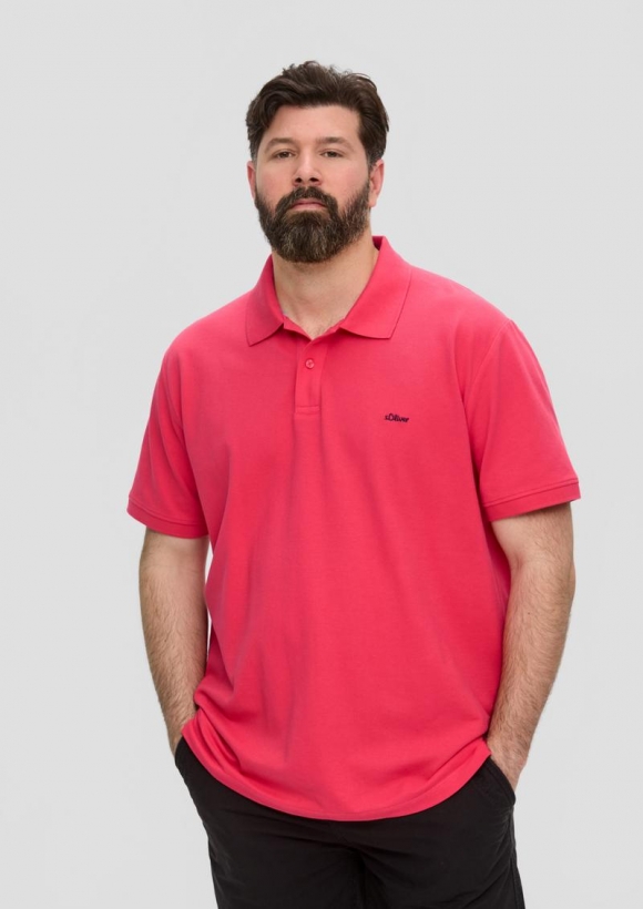 s.Oliver Poloshirt mit kleinem Label-Print - himbeere s.Oliver Poloshirt mit kleinem Label-Print - himbeere