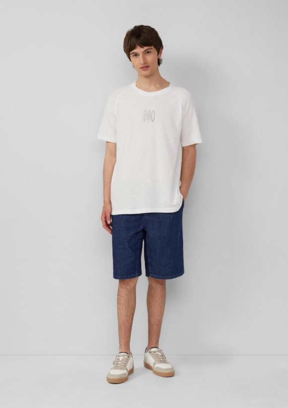 s.Oliver Jeans-Bermuda / Comfort Fit / Mid Rise / Tunnelzug - blau