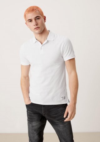 s.Oliver Klassisches Poloshirt - weiß