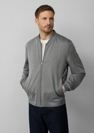 s.Oliver s.O JOGG: Bomberjacke aus Stretch-Jersey - graphit