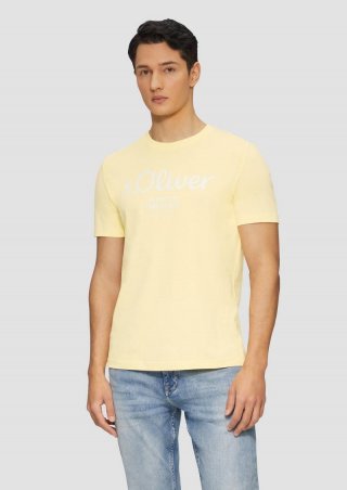 s.Oliver T-Shirt mit Logo-Print - vanille