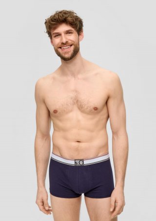 s.Oliver Baumwoll-Boxershorts im 3er-Pack - navy