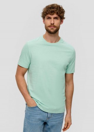 s.Oliver T-Shirt mit Crew Neck - ozeangrün