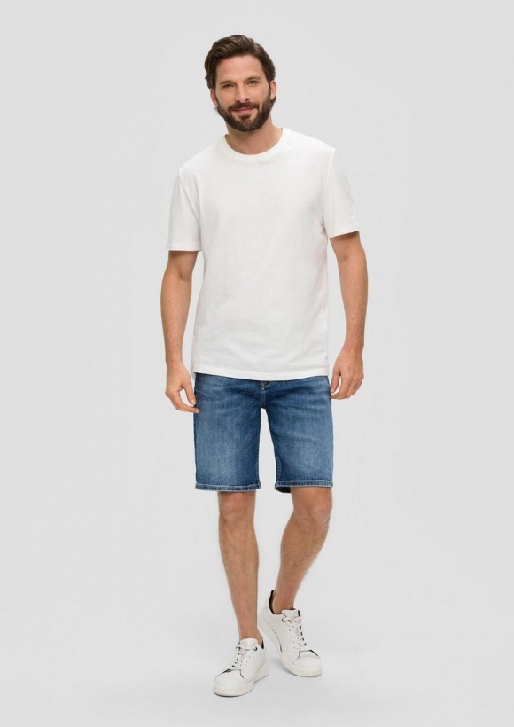 s.Oliver Short Jeans / Regular fit / Mid rise / Straight leg - blau