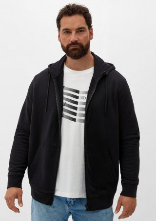 s.Oliver Sweatjacke mit Kapuze - schwarz