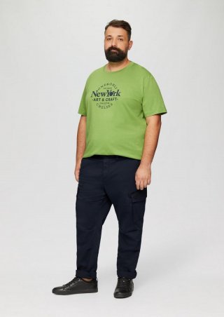 s.Oliver Regular: Cargohose mit Straight Leg - navy