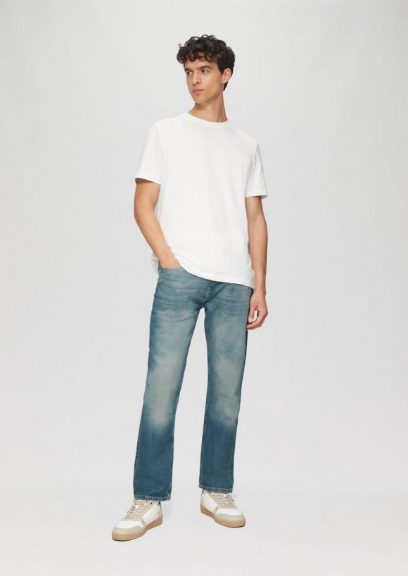 s.Oliver Jeans Benito / Regular Fit / Mid Rise / Straight Leg / 5-Gear-Denim - blau