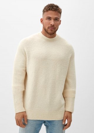 s.Oliver Pullover in Bouclé-Qualität - beige