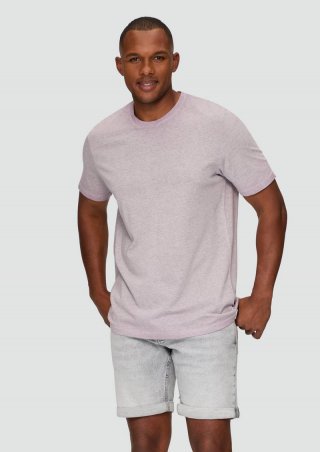 s.Oliver T-Shirt aus Baumwollmix mit Wascheffekt - rosa