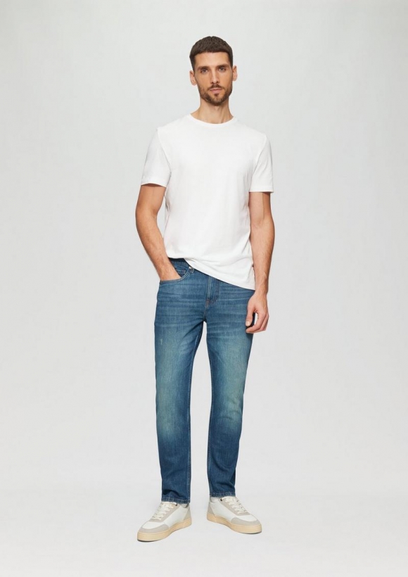 s.Oliver Jeans Benito / Regular Fit / Mid Rise / Straight Leg - blau